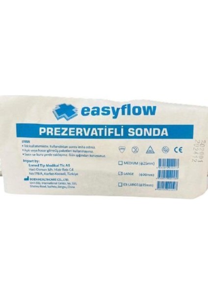 Yapışkan Şeritli Prezervatif Sonda 50 Adet 35MM Large 1 Adet