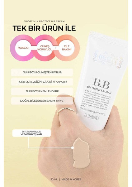 Luxury Çok Fonksiyonlu Güneş Koruyucu Bb Krem Sun Protect Bb Cream Spf 41 Pa++ 1 Adet fiyatları