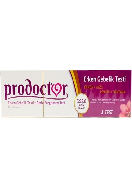 Erken Hamilelik Testi Tekli 1 Adet