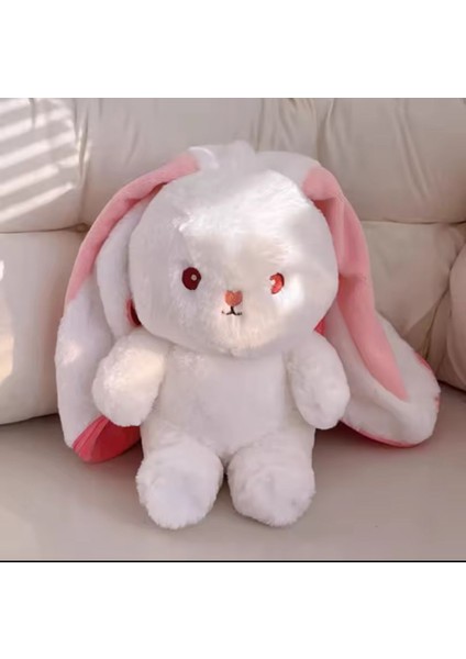 Luxury Sevgiliye Özel Hediyelik Çilek Tavşan Peluş Oyuncak 35 cm Özel Tasarım-Fermuarlı Yapısıyla 1 Adet fırsatları