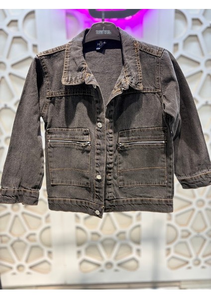 Erkek Çocuk Denim Ceket Tişört Pantolon Alt Üst Takım Bayramlık 3'lü