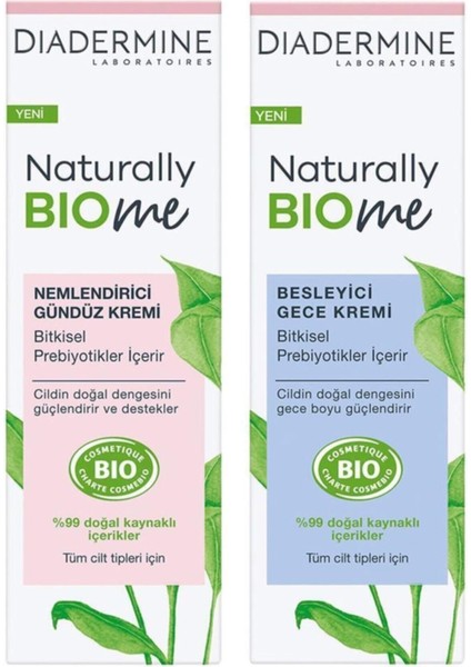 Luxury Bıome Gündüz ve Gece Kremi 50 %99 Doğal (Nemlendirici+Besleyici) 2'li 1 Adet