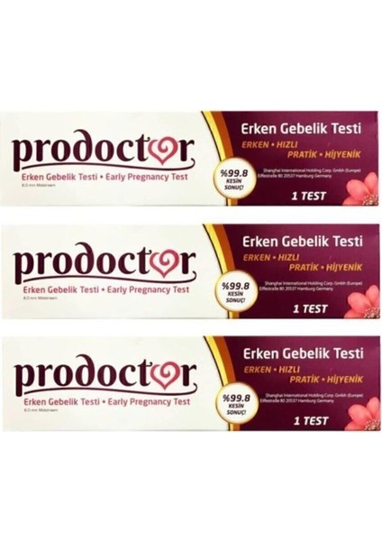 Erken Hamilelik Testi 3 Adet 1 Adet