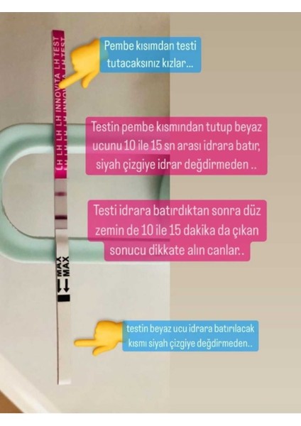 30 Adet Ovulasyon Testi 2 Adet Ultra Hızlı Hamilelik Testi 1 Adet