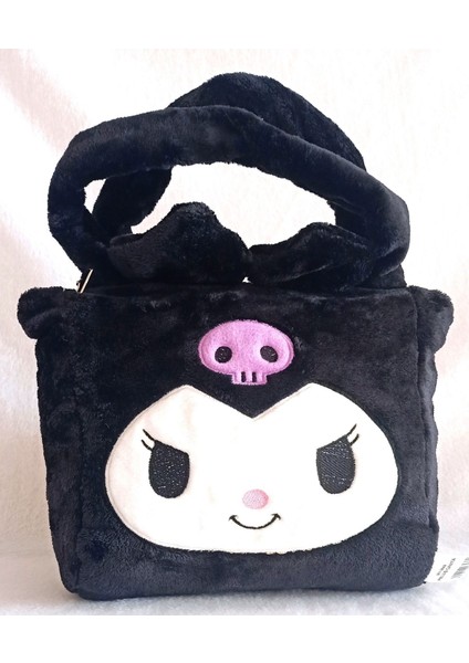 Luxury Kuromi Karikatür Peluş Çanta 30X25 (Siyah) 1 Adet