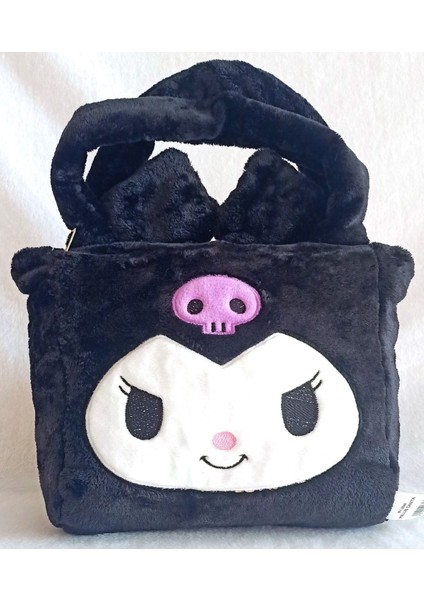 Luxury Kuromi Karikatür Peluş Çanta 30X25 (Siyah) 1 Adet modelleri