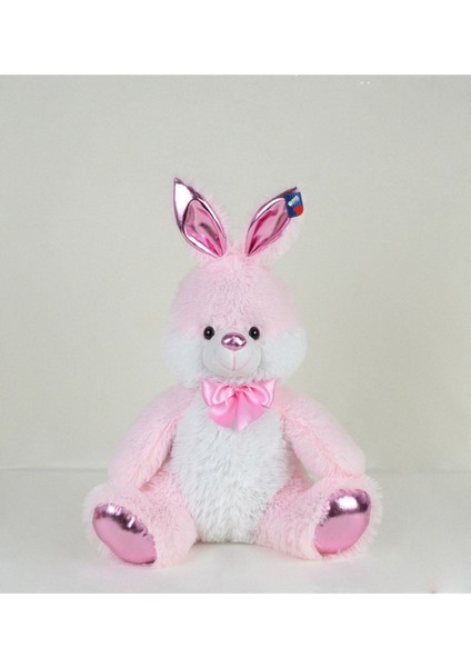 Luxury Oyuncak 55 cm Parlak Kumaş Sevimli Pembe Tavşan 1 Adet