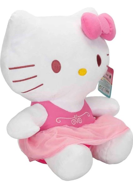 Luxury Pelüş OT180201-A Hello Kitty Pembe Elbiseli Kurdeleli 36 cm 1 Adet