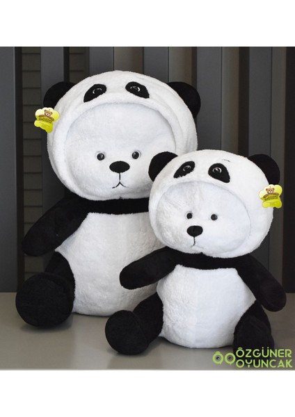 Luxury Kapşonlu Uykumcuk Peluş Ayıcık Panda 1 Adet modelleri