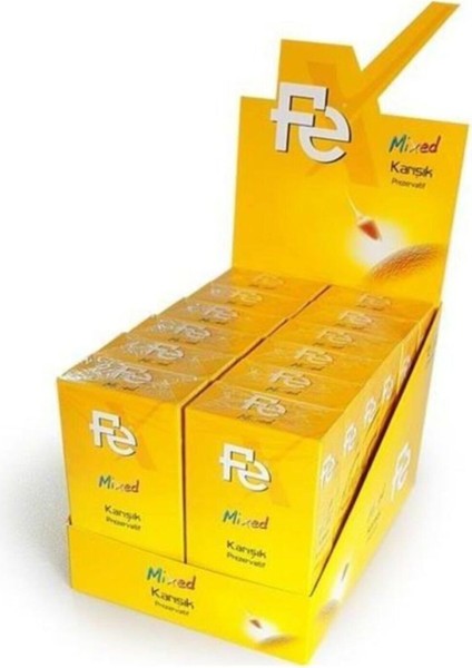 Mixed Karışık Prezervatif 12'li Condom * 12 Paket 1 Adet