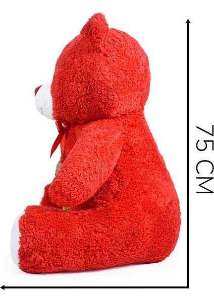Luxury 75 cm Elinde Gül Tutan Sevimli Ayıcık (Iyiki Varsın) 1 Adet