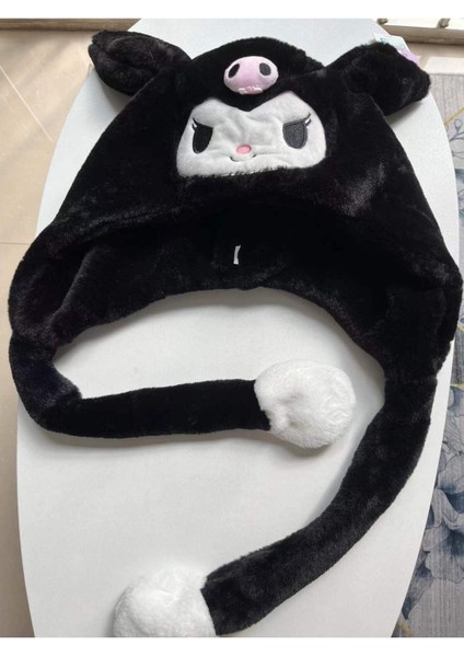 Luxury Sanrio Kuromi Işıklı Kulakları Oynar Şapka Sanrio Kuromi Hediyeliik Rengarenk 1ADT 1 Adet fiyatları