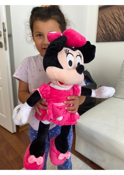 Luxury Minnie Mause Peluş Buyuk Boy Mickey Minnie Yeni Model Baloncuk Hediyeli 1 Adet