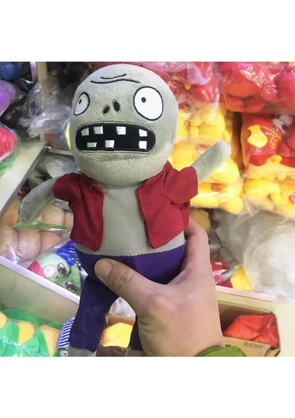 Luxury Ithal Kumaş Plants Vs. Zombies Pvz Serisi Sesli Karakter Figür Peluş Oyuncak Imp Zombie 28 Cm. 1 Adet fırsatları