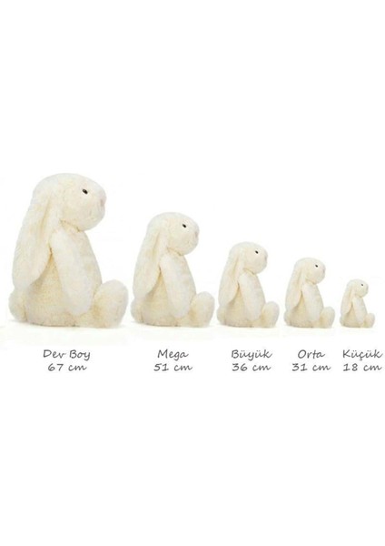 Luxury Bashful Krem Tavşan Orta Boy 31 cm 1 Adet