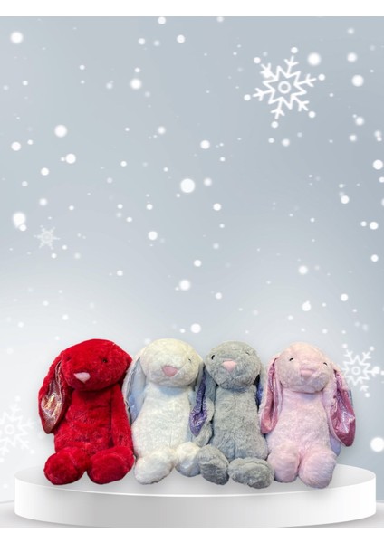 Luxury Sevimli Tavşan Uyku Arkadaşım Uzun Kulaklı Peluş 1 Adet