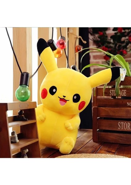 Luxury 32CM Pikaçu Pokemoon Peluş Oyuncak Pamuk Süper Yumusak Doldurulmus Oyuncak Ithal Kumaş 1 Adet