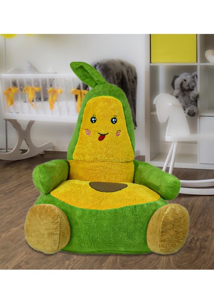 Luxury Avakado Peluş Bebek Çocuk Koltuğu (%100 Yerli) 1 Adet