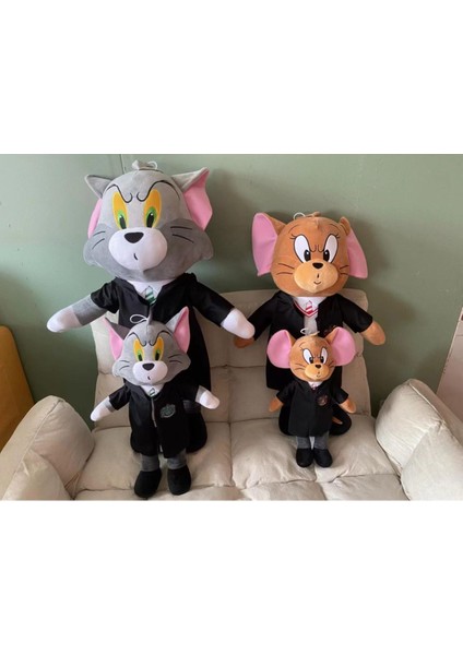 Luxury Tom Kedi Jerry Fare Peluş Oyuncak 40 cm 1 Adet