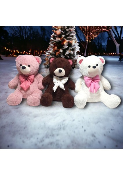 Luxury Toyzz 80 cm Koyu Kahve Pelus Ayı Oturan Kısa Bacaklı Tombul Ayıcık Uyku Arkadaşı 1 Adet indirimleri