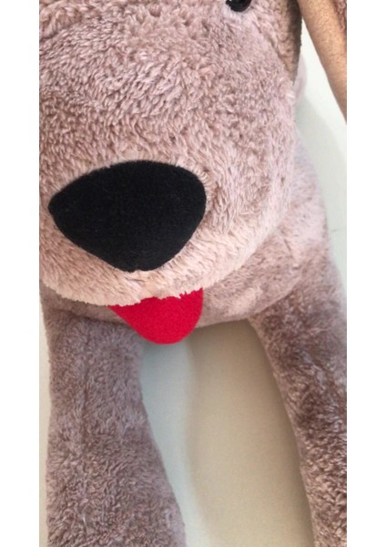 Luxury Oyuncak Köpek Sevimli Büyük Boy Köpek Peluş Oyuncak 80 cm Hediyelik Köpek Oyuncak (%100 Yerli) 1 Adet