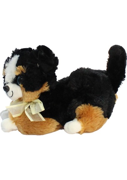 Luxury Havlayan Sesli Köpek Peluş Oyuncak 30 cm Siyah 1 Adet