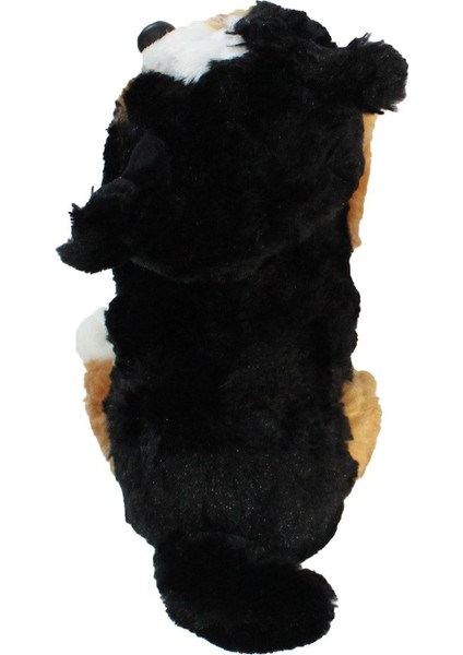 Luxury Havlayan Sesli Köpek Peluş Oyuncak 30 cm Siyah 1 Adet