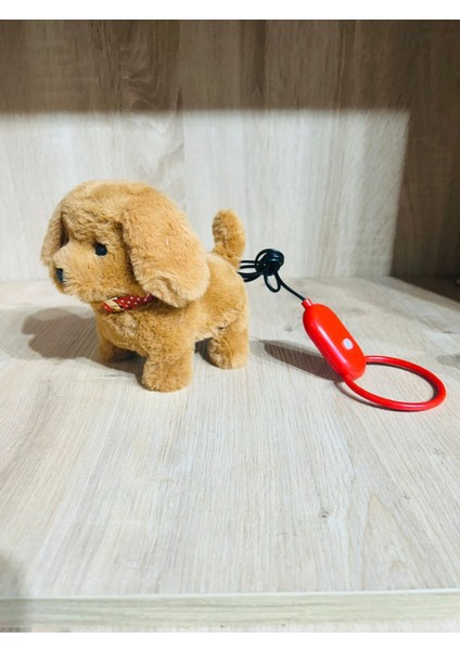 Luxury Kumandalı Pilli Minik Peluş Tüylü Sesli Havlayan Köpek 1 Adet
