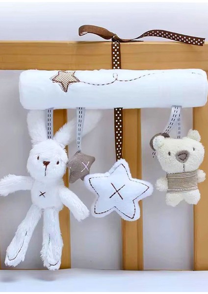 Luxury Müzikli Bebek Beşik Dönence, Puset Peluş Oyuncak Vikvikli, Çocuk Arabası Spiral, Çıngırak Dolambaç 1 Adet fırsatları