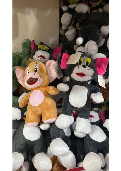 Luxury 2'li Tom ve Jerry Peluş Sevgili Arkadaşlık Çift Peluş Sevgililer Günü Özel Peluş Oyuncak 1 Adet
