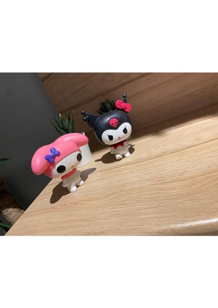 Luxury Kuromi ve My Melodi Set Ikili Anime Karakterleri Mymelodi Kuromi 1 Adet