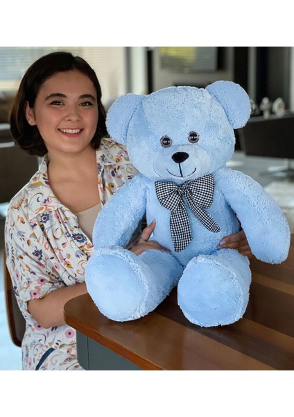 Luxury 80 cm Rengarenk Papyonlu Ayıcık (%100 Yerli) 1 Adet