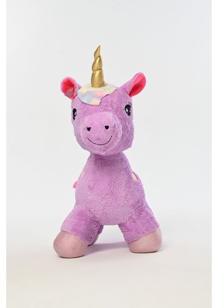 Luxury Peluş Dolgulu Boynuzlu ve Kanatlı Dev Unicorn Oyun Arkadaşı 100 cm 1 Adet