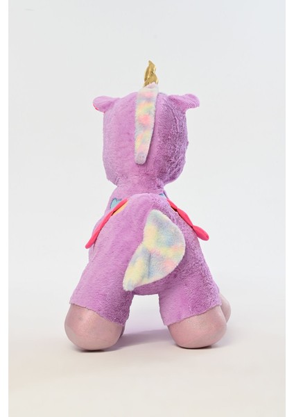 Luxury Peluş Dolgulu Boynuzlu ve Kanatlı Dev Unicorn Oyun Arkadaşı 100 cm 1 Adet