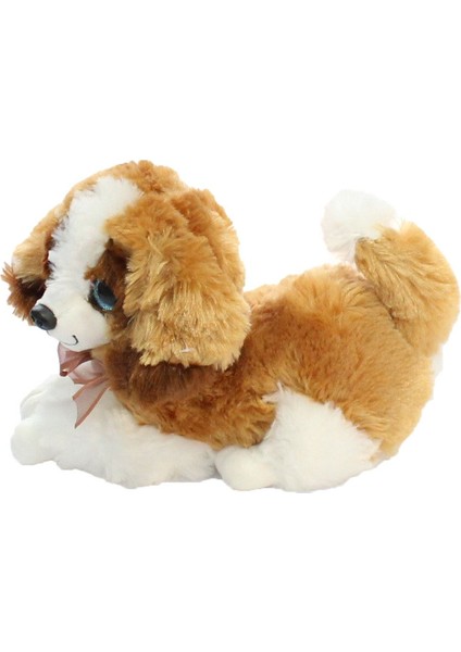 Luxury Havlayan Sesli Köpek Peluş Oyuncak 30 cm Kahverengi 1 Adet