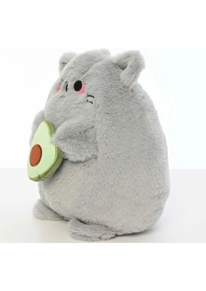 Luxury Avakadolu Kedi Sevimli-Yumuşak Peluş Yastık 30 cm 1 Adet