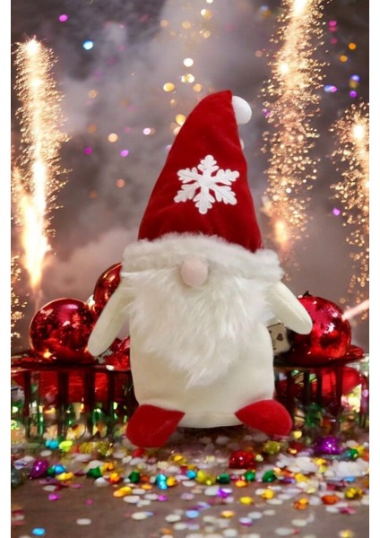 Luxury Cüce Elf Gnome 45 cm Beyaz Yılbaşı Dekoru ve Peluş Oyuncağı 1 Adet fiyatları