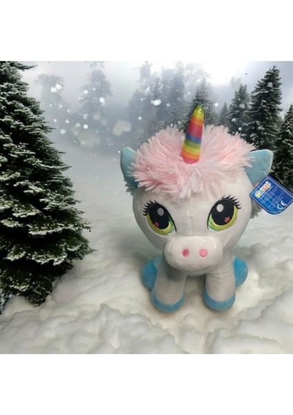 Luxury Oturan Peluş Unicorn 35 cm 1 Adet