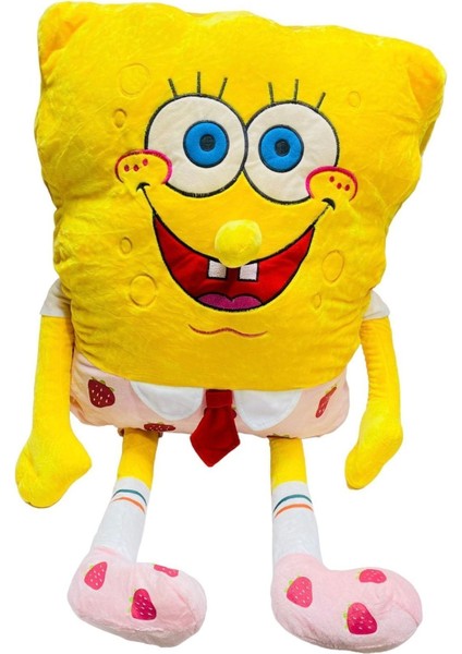 Luxury Sünger Bob Dev Boy 95 cm Sponge Bob Peluş Oyuncak Orijinal 1 Adet