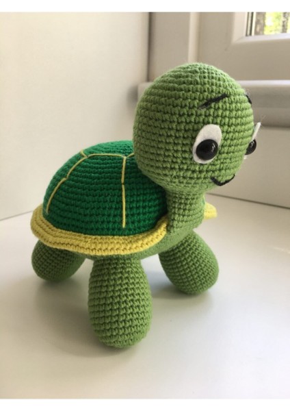 Luxury Amigurumi Oyuncak Kaplumbağa Tospik 15 cm 1 Adet