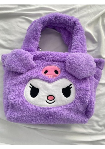 Luxury Mor Peluş Çanta 1 Adet
