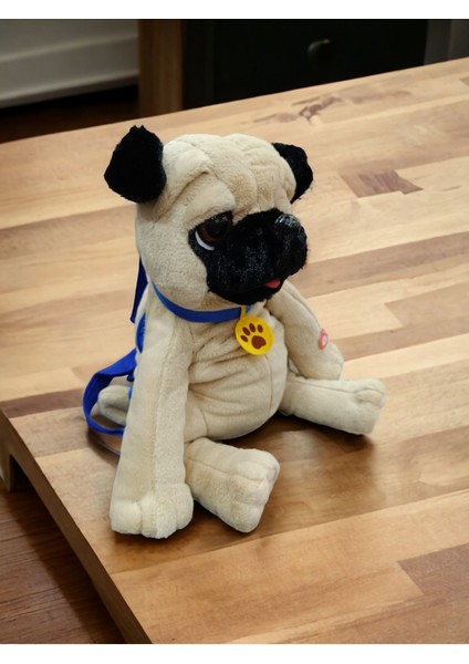 Luxury Sese Duyarlı Ses Tekrarı Yapan Şarkı Söyleyen Köpek Peluş Sırt Çantası 1 Adet