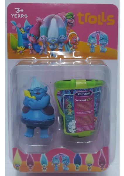 Luxury Trolls Biggie ve Süpriz Bidon 1 Adet