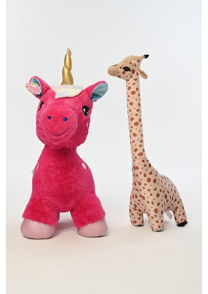 Luxury Peluş Dolgulu Boynuzlu ve Kanatlı Dev Unicorn Oyun Arkadaşı 100 cm 1 Adet