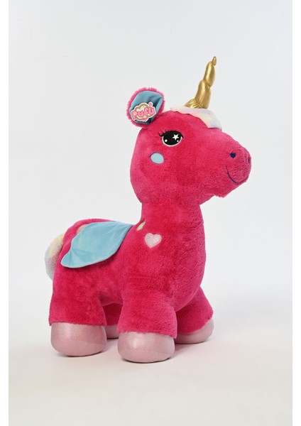 Luxury Peluş Dolgulu Boynuzlu ve Kanatlı Dev Unicorn Oyun Arkadaşı 100 cm 1 Adet
