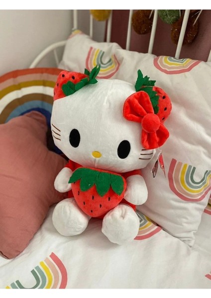 Luxury Hello Kitty Kırmızı Peluş 50CM 1 Adet