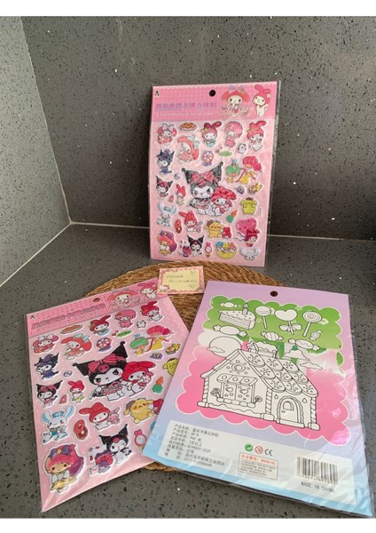 Luxury Sanrio 2 Adet Sticker Kuromili Renkli Yaptıcı Okul Kırtasiye Ürünü 1 Adet fiyatları