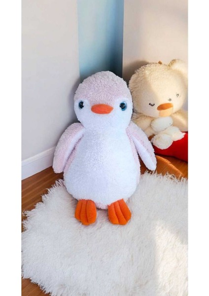 Luxury Peluş Uyku Arkadaşı ve Pembe Sevimli Penguen Oyuncak Yastık 1 Adet