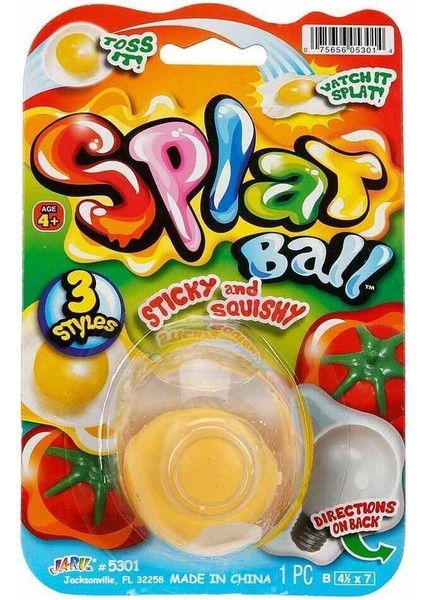 Luxury Yumuşak Yumurta Squish Attack Streç Gıdalar Yapışkan Yumusta Skuşhi Splat Ball 5.5 cm 1 Adet