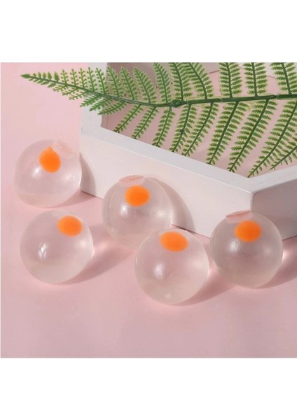 Luxury Yumuşak Yumurta Squish Attack Streç Gıdalar Yapışkan Yumusta Skuşhi Splat Ball 5.5 cm 1 Adet